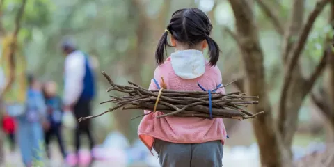 貴州安龍親子徒步採蘑菇挖草藥【自然研學|安全山野探索】
