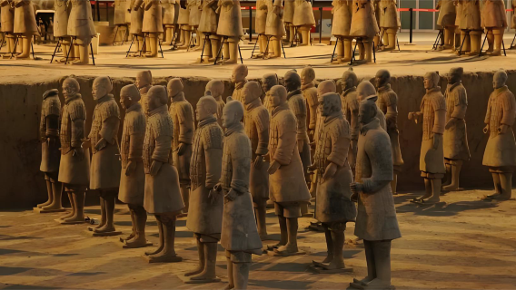 Professional Chinese/English guided tour of the Terracotta Warriors in Xi'an. Private group tour: 2.5-hour in-depth guide to explore the magnificent underground army (optional, entrance fee included).