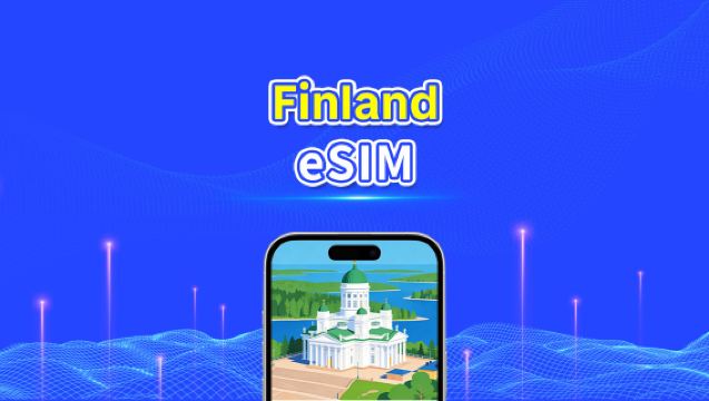 Finland eSIM | 5G/4G | Højhastighedsdata | 24 timer | Valgfri varighed 1-30 dage | QR-kode