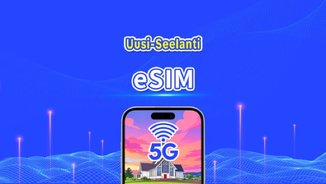 Uusi-Seelanti eSIM | 5G/4G | Päiväpaketti/liikennepaketti | 24 tunnin laskutus | 1–30 päivää | QR-koodi