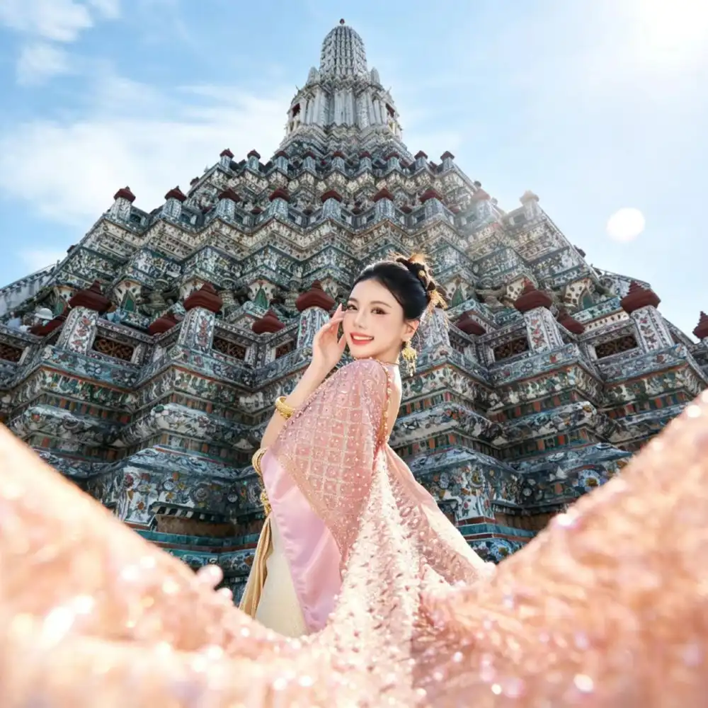 タイ・バンコク ワット・アルン（暁の寺）Tripメモリー【衣装レンタル+