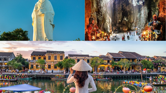 GRUPO PRIVADO - Danang - Pagoda Linh Ung - Montañas de Mármol - Ciudad Antigua de Hoi An y cena