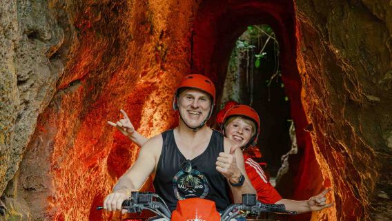 Tour Phiêu Lưu Xe ATV Quad Bike Ubud Kuber Bali với Thác Nước và Hang Động