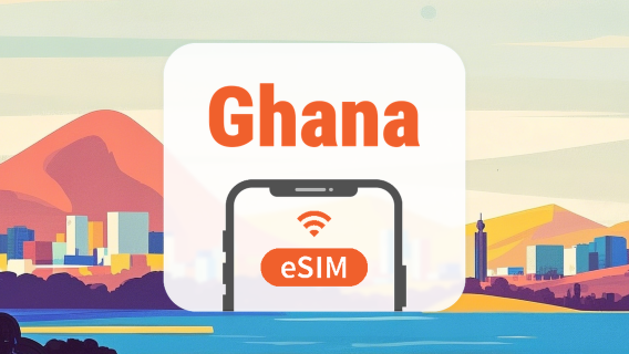 Ghana eSIM | IA & TikTok | 1–30 Jours | Code QR