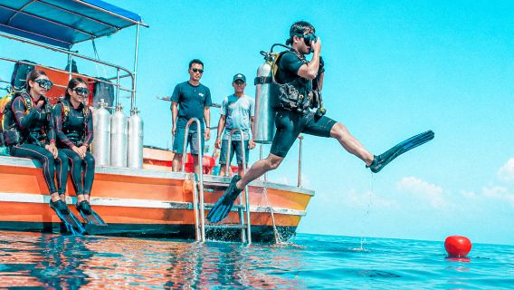 Thailand Pattaya dykke certificering OW/AOW dykkercertifikat dybdykning oplevelseskursus dykkeskole