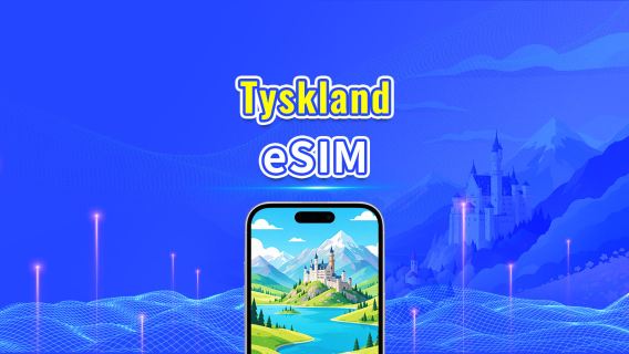 Tyskland 5G eSIM  | 3 netværk | Fuld understøttelse af AI & TikTok | Daglig/total datapakke | 1–30 dage | 24-timers fakturering | QR-kode