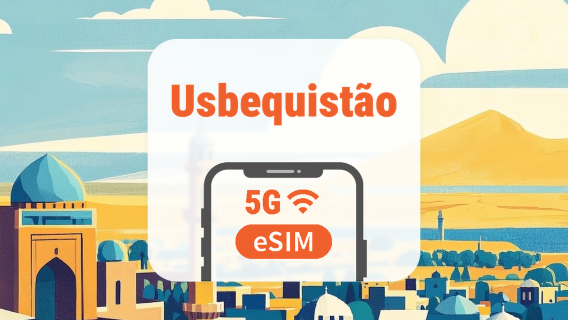Uzbequistão 5G eSIM | Rede Dupla • Todos os AI & TikTok | 1–30 Dias | Código QR