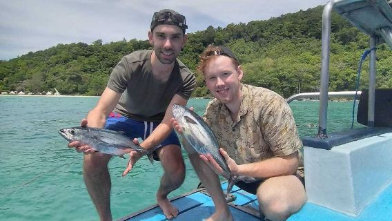 Sea Angling Experience in Racha Island|Professional fishing boat|Live Cooking