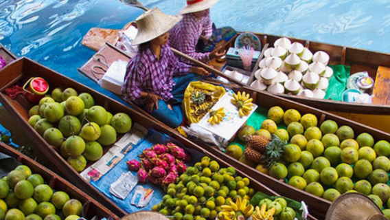 丹能莎朵水上市場+美功鐵道市場+夕陽遊船一日遊