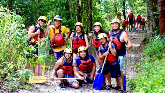 Cairns Barron River Rafting half-day tour [hot tea & coffee | optional hotel transfers | adventure game]
