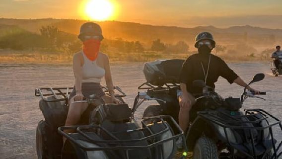 cappadocia:Goreme ATV adventure tour sunset or daytime.