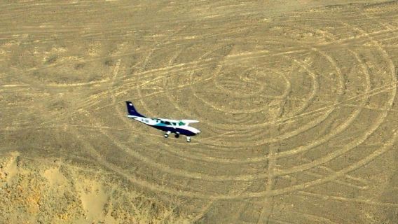 From Nazca: Flight in a light aircraft over the Nazca Lines