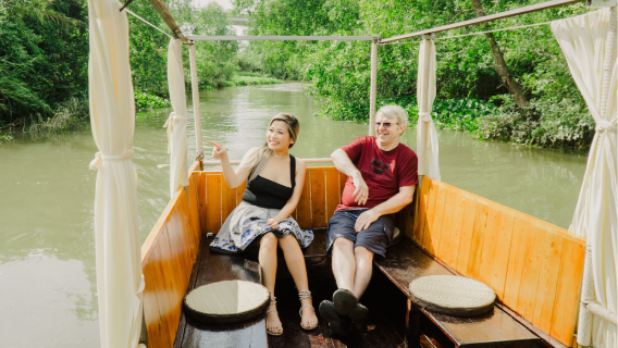 MEKONG IN DER DÄMMERUNG - CAN-THO-SONNENUNTERGANGS-TOUR