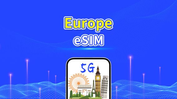 Europe eSIM | 5G/4G | Daily/Total Data Package | 1-30 days | 24-Hour Billing | QR code