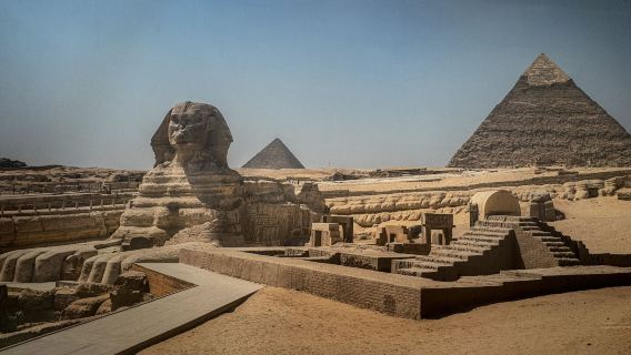 埃及開羅一日遊 吉薩金字塔群+獅身人面像+大埃及博物館