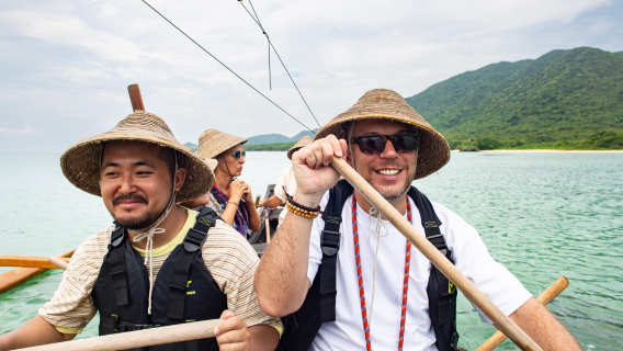 [Yoshida Sabani Shipbuilding] Yayayama Tour on Okinawa's Traditional Wooden Sailing Boat Sabani! Choose One Adventure Experience: Sailing Boat Activity