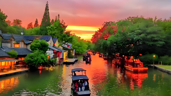 [Includes admission ticket + guide headset] Jiaxing Wuzhen + Xitang + Xitang Night View Pure Play 1-day Tour with Pick-up Service