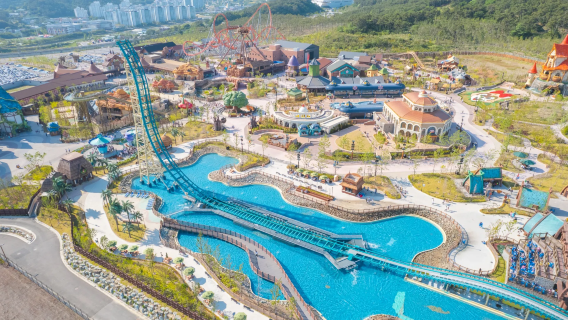 [Family-friendly Busan tour] Lotte world adventure Busan + Skyline luge Busan + Blueline park train