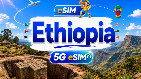 Эфиопия 5G eSIM | Поддержка всех AI и TikTok | 500 МБ/день — общий объем 30 ГБ | 1-30 дней | 24-часовой тариф | QR-код