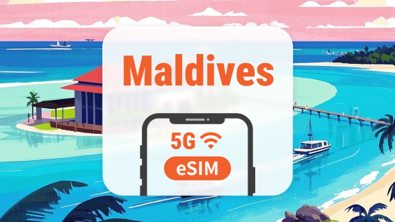 Malediven 5G eSIM | KI-Apps & TikTok | 1–30 Tage | QR-Code