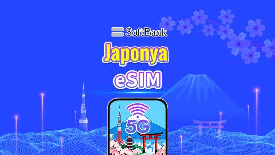 Japonya SoftBank 5G eSIM | AI ve TikTok Desteği | Günlük/Toplam Veri Paketi | 1–30 Gün | 24 Saatlik Faturalandırma | QR Kod