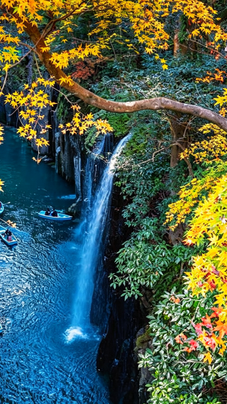 Kyushu Japan Takachiho Gorge & Mount Aso Kusasenri 1-day tour [optional cruise and meal]