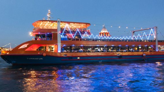 ทัวร์กลางคืนช่องแคบบอสพอรัส อิสตันบูล ตุรกี พร้อมการแสดงเต้นรำแบบดั้งเดิมและอาหารค่ำ รวมบริการรับส่ง