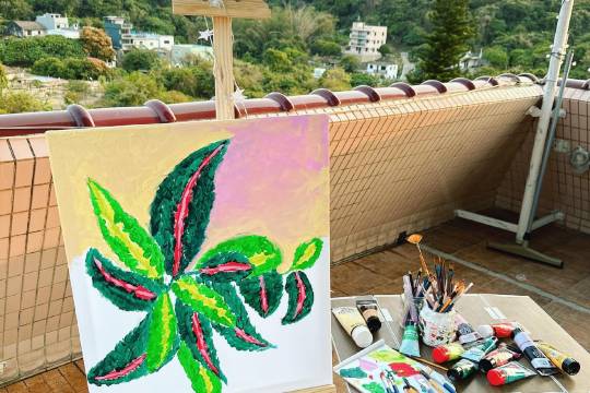 南丫島北角新村即興藝術畫畫體驗