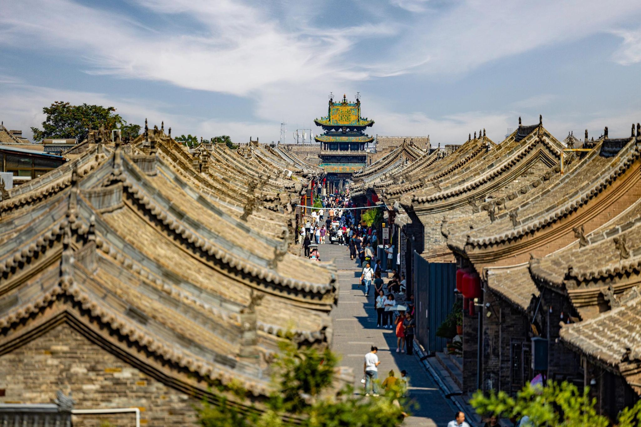 однодневный тур по древнему городу Пинъяо, храму Шуанлинь, Пагоде Чанкуок и усадьбе семьи Ван с услугами на китайском и английском языках