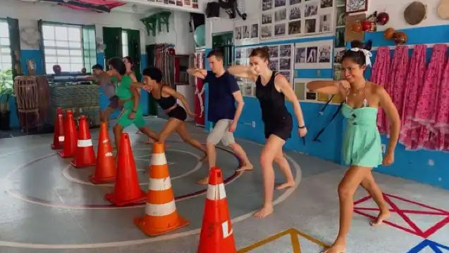 Salvador: Capoeira Class at Mestre Bimba's 1st Ever School.