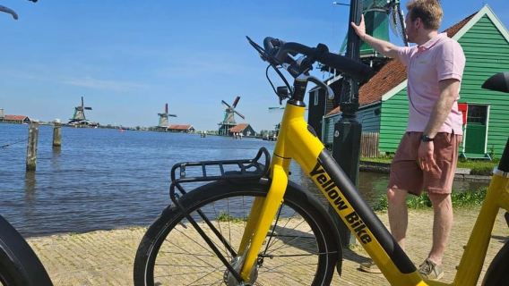 Zaanse Schans: excursión de un día en bicicleta eléctrica: molinos de viento, queso y naturaleza