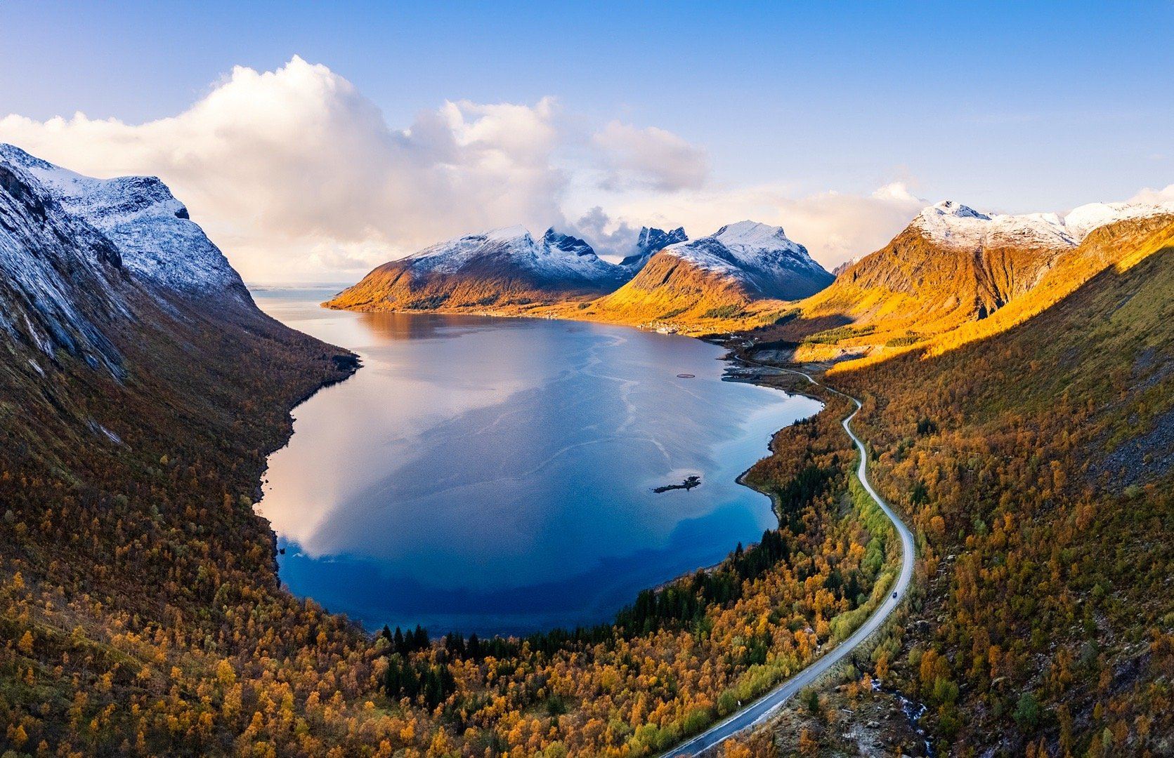 Private chartered tour to Senja from Tromso with city pickup