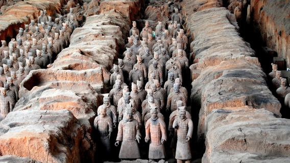 Xi'an Tagesausflug mit reinen Besichtigungen: Mausoleum Qin Shihuangdis + Stadtmauer + Muslimisches Viertel