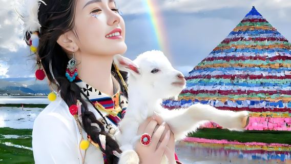 香格里拉ワンデーツアー【完全無購物、人気の祈祷旗、チベット族の宴会付き、高速道路で帰路】