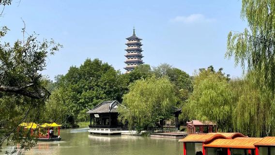 Коммерческий автомобиль | Возможен гид с английским языком | Отправление из Нанкина: Тонкое озеро Янчжоу + Храм Дамин + Улица Дунгуань