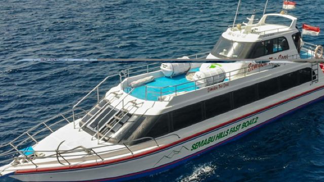 Билет на катер в одну сторону до Нуса Пенида (порт Санур, Бали - Нуса Пенида)