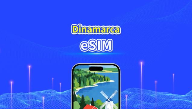 eSIM de Dinamarca | Datos de alta velocidad | 5G/4G | Paquete diario/de datos | Validez de 24 horas | 1-30 días | Código QR