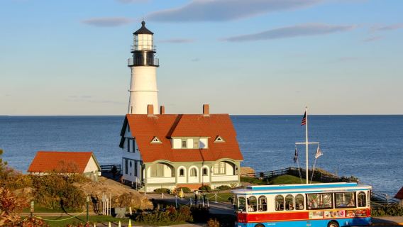 Portland: Trolley City Tour with Portland Head Light Stop