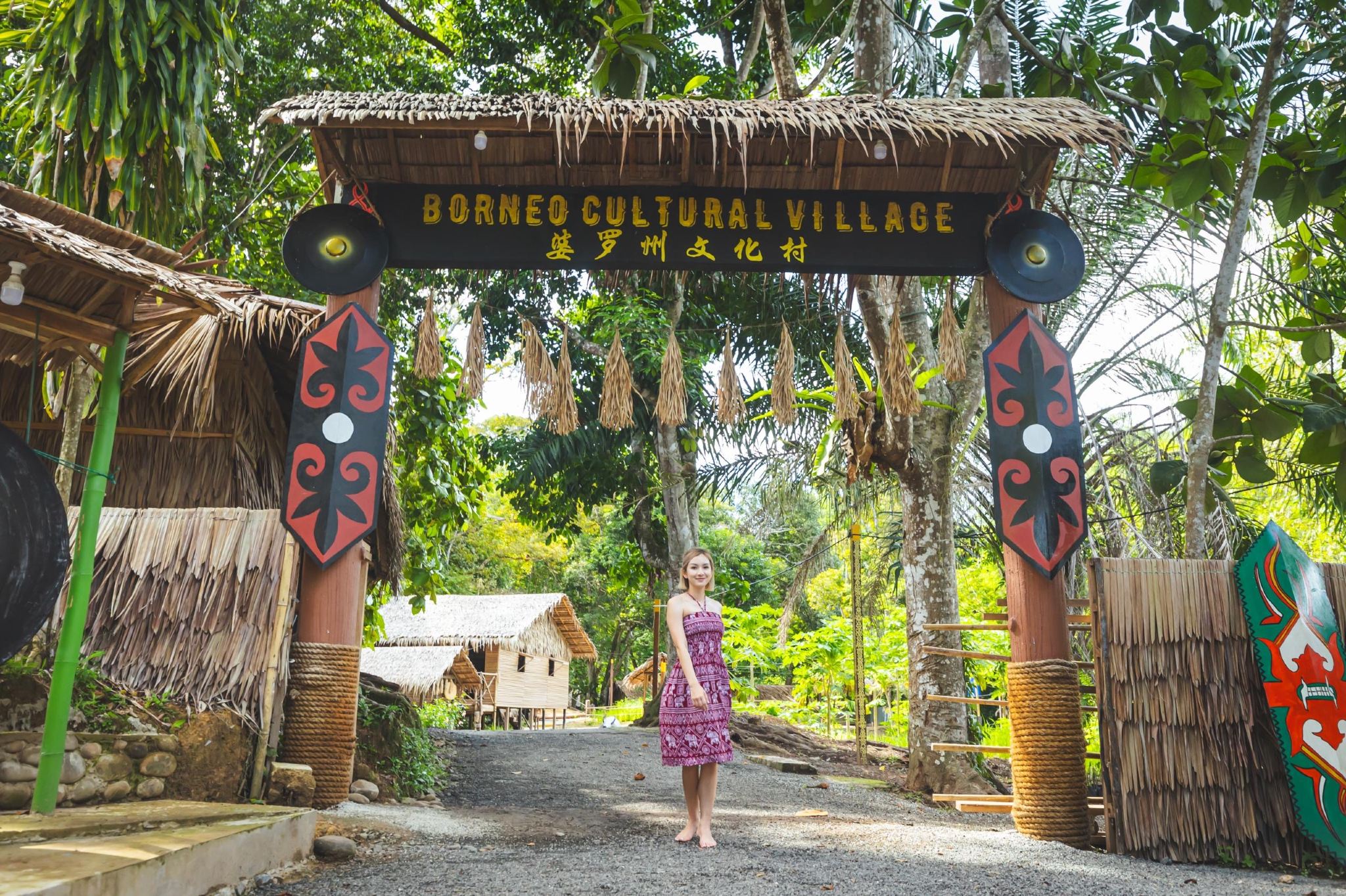 Sabah Kota Kinabalu Borneo Cultural Village + Binsuluk River Cruise Combo Share Day Tour