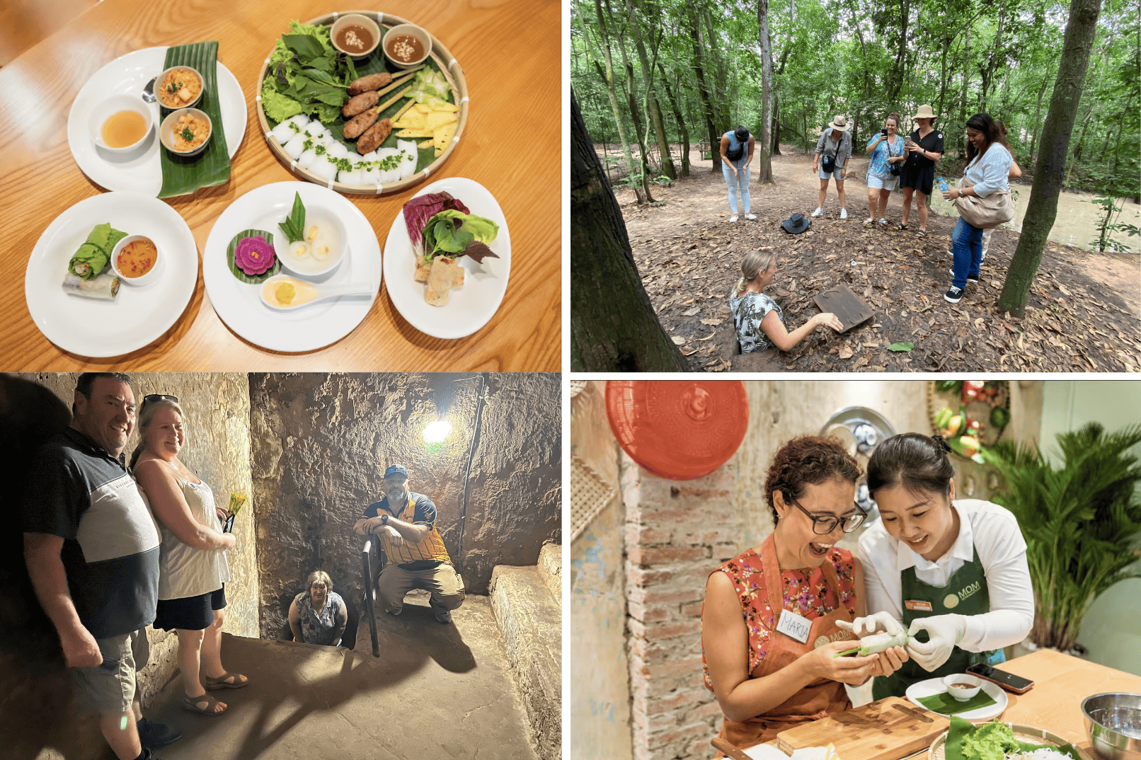 Vietnamese Cooking Class by M.O.M & Cu Chi Tunnel Day Tour at Ho Chi Minh