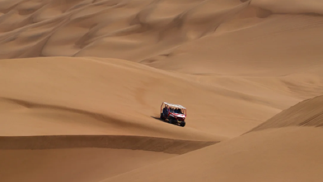 新疆吐魯番吐峪溝麻扎村+火焰山+庫木塔格沙漠動車來回一日遊