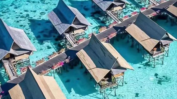 มาเลเซีย Semporna Kapalai Water House เอเชียตะวันออกเฉียงใต้ ลิตเติ้ลมัลดีฟส์ จองขั้นต่ำ 1 คืน