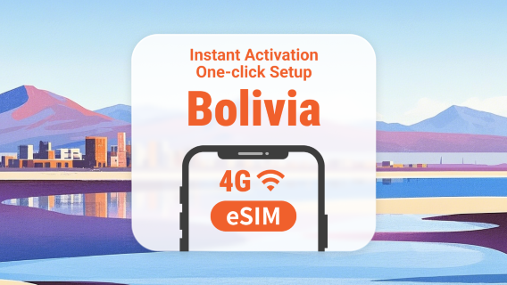 eSIM de Bolivia | Soporta ChatGPT y TikTok | 1–30 días | Código QR instantáneo