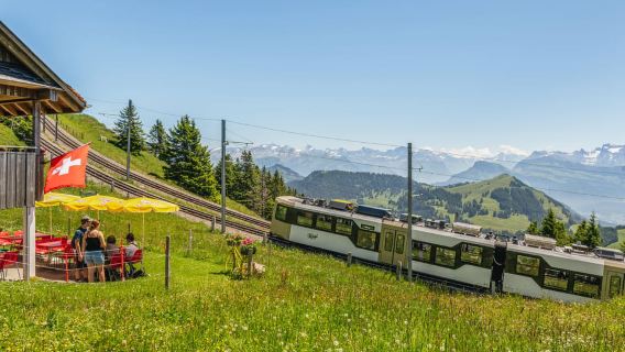 Lucerne: Vé đi thuyền, tàu hỏa leo núi Rigi và tắm khoáng