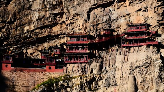 Datong, Shanxi : visite d'une journée du temple suspendu et de la pagode en bois de Yingxian – Visites de groupe en chinois pour admirer les temples antiques à flanc de falaise