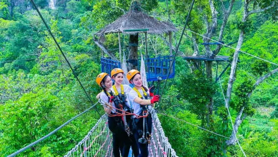 萬榮戶外探險一日遊【皮艇＋漂流＋溶洞探險＋叢林飛躍＋潟湖】