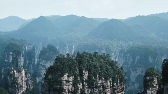 tour di un giorno a Zhangjiajie con servizio in inglese che include Wulingyuan, la Grotta del Drago Giallo, la Montagna del Figlio del Cielo e il Lago Baofeng