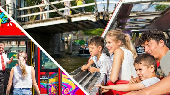 City Sightseeing Amsterdam: Hop-on Hop-off Bus + Boat Tour