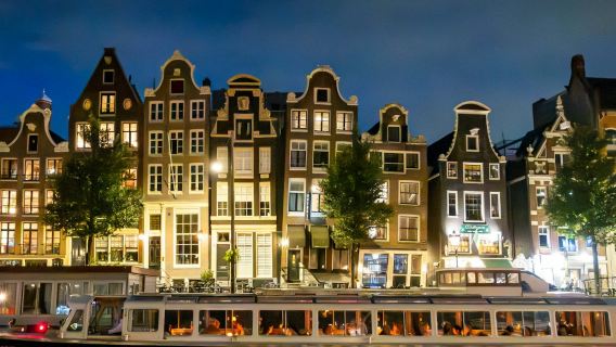 Amsterdam: Blue Boat Evening Canal Cruise