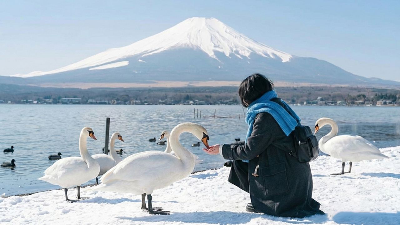 Tour di un giorno ai laghi più famosi del Monte Fuji, Lawson, il negozio di orologi Higashikawa e Oishi Park|Piccolo gruppo di 9 persone
